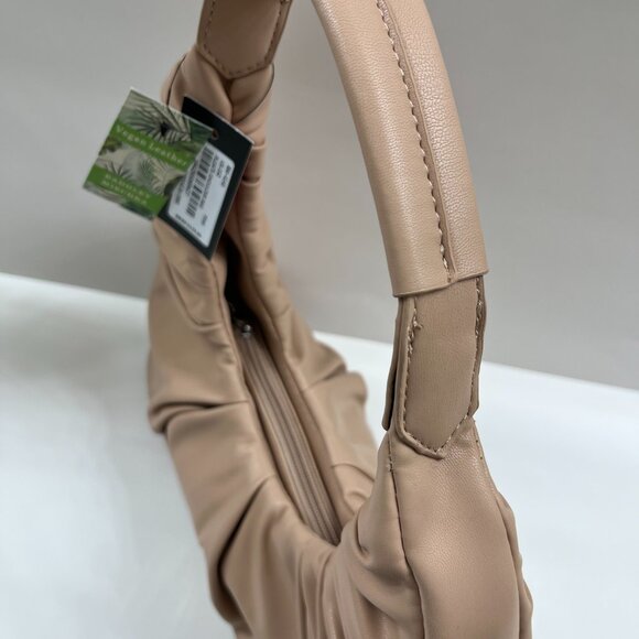 Badgley Mischka - Pleats Shoulder Bag - Pink/Peach Vegan Leather - NWT - Picture 9 of 12